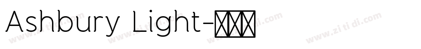 Ashbury Light字体转换